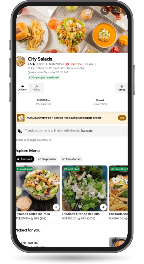 Aplicaciones City Salads